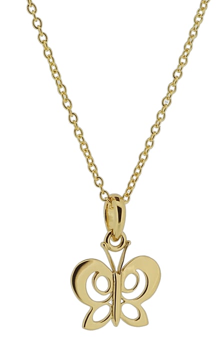Orphelia 'Butterfly' Dames 925 Sterling Zilveren Ketting met Hanger - Goud ZH-7074/1 - Image 2
