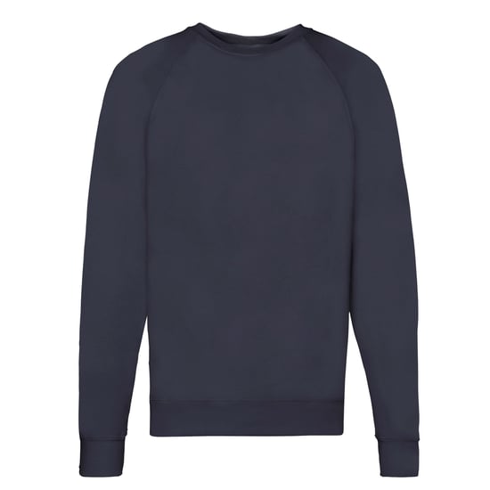 Fruit of the Loom Unisex Lichtgewicht Raglan Sweatshirt voor volwassenen (Deep Navy) - Image 1