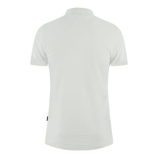 Aquascutum Boxed Logo White Polo Shirt