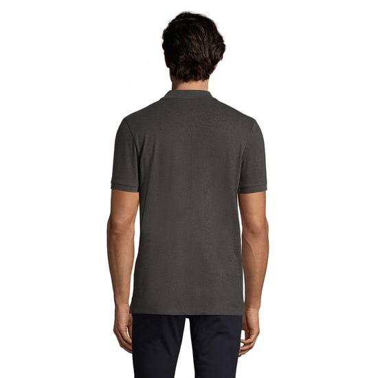 SOLS Heren Phoenix Poloshirt met korte mouwen Pique Polo (Houtskool mergel) - Image 3