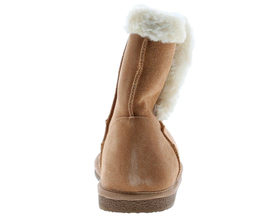 Hush Puppies Womens Slippers Booties Ashleigh Leather Slip On tan