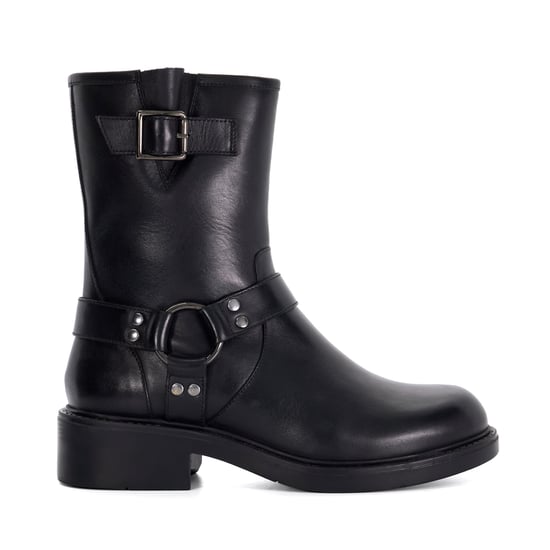 Dune Ladies Phillyy - Leather Ankle Biker Boots