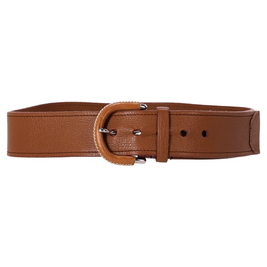 Prada Geribbeld Riem in Bruin Leer - Image 1