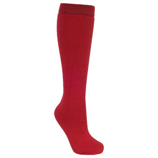 Trespass Volwassenen Unisex Buisvormige Luxe Wollenmix Skibuis Sokken (Rood) - Image 1