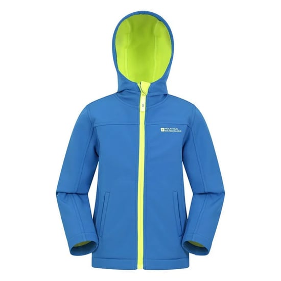 Mountain Warehouse Waterbestendige Soft Shell Jas voor kinderen/Kinderen (Kobalt) - Image 1