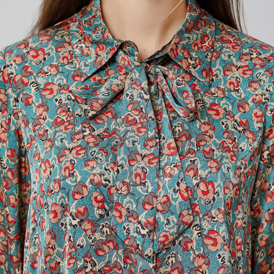 Overhemd met bloemenprint en Ascot-stropdas - Image 6