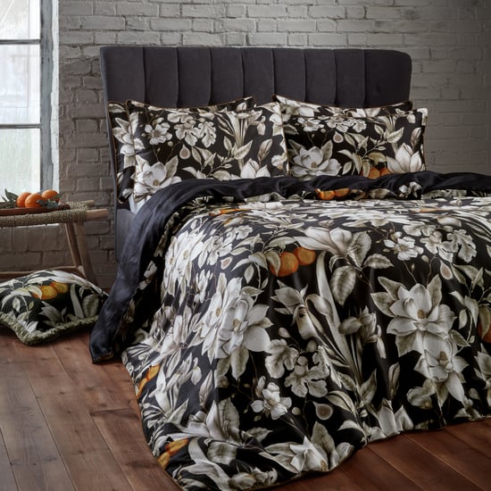 EW van Edinburgh Weavers Prachtige Bloem Premium Katoen Satijn Duvet Dekbedovertrek Set - Image 4