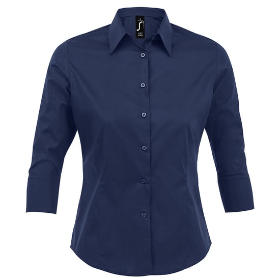 SOLS Dames/dames Effect 3/4 mouw passend werkoverhemd (Donkerblauw) - Image 1