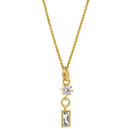 Orphelia 'Madelyn' Dames 925 Sterling Zilveren Hanger met Ketting - Goud ZH-7583/G - Image 3