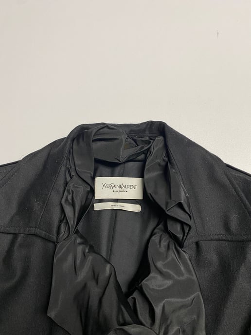 Yves Saint Laurent Rive Gauche Avondblazer in Zwarte Wol - Image 3