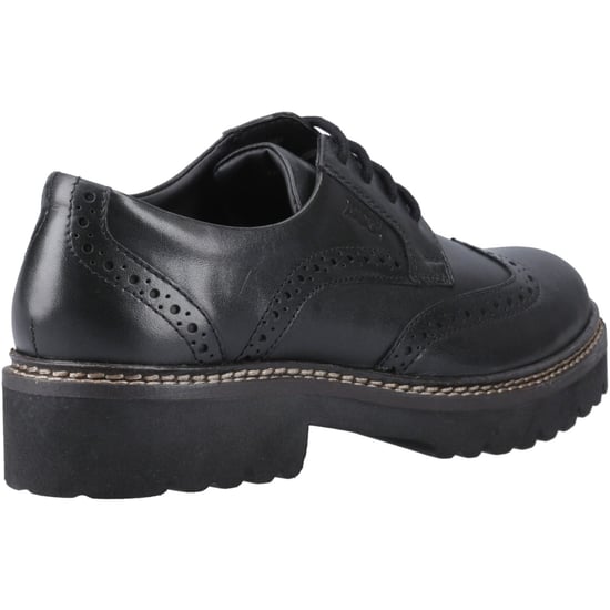 Pod Kortney Leer Damesschoenen Zwart Brogues - Image 2