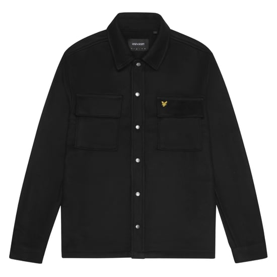 Lyle & Scott effen gitzwart overshirtjack - Image 1