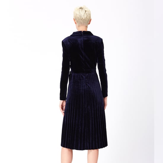 Velvet wrap effect -jurk - Image 5