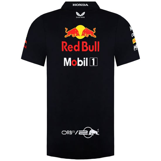 Red Bull Racing F1 2024 Team Mens Navy Shirt - Image 4