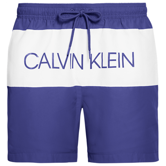 Calvin Klein herenbadpak met trekkoord en volledig afgewerkte boorden. - Image 1
