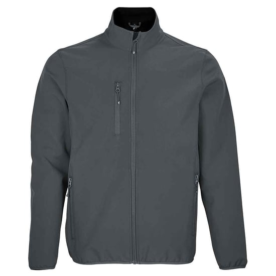 SOLS Heren Falcon Soft Shell Jas (Houtskool Grijs Effen) - Image 1