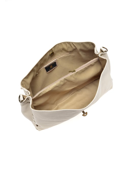 Anna Luchini SS22 AL 1766 Beige Rundleer Tas - Image 4