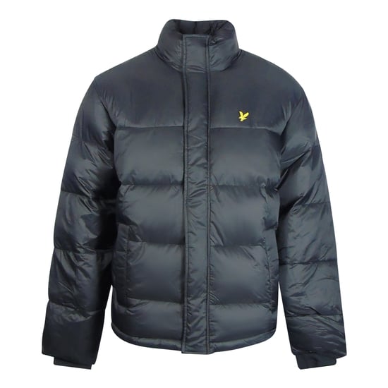 Lyle & Scott zwart gewatteerd pufferjack - Image 1