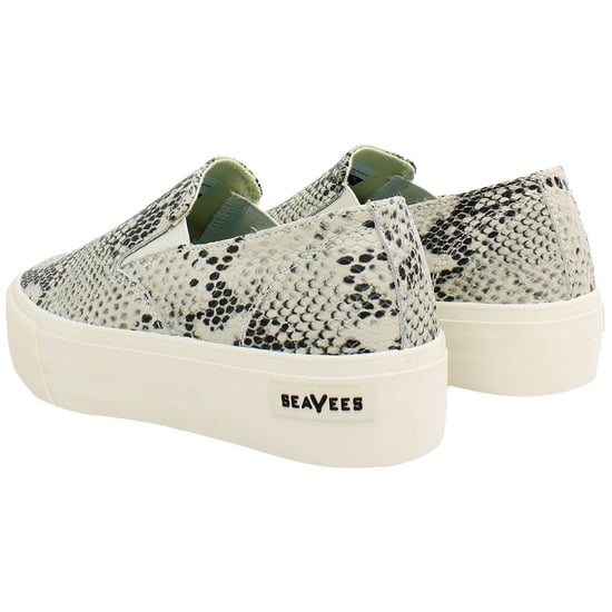 Seavees Baja Platform Mulholland Dames Beige Slip-Ons - Image 3