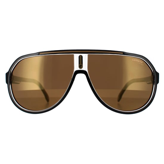 Carrera Aviator Mens Black Gold Gold High Contrast Polarized Antireflex 1057/S