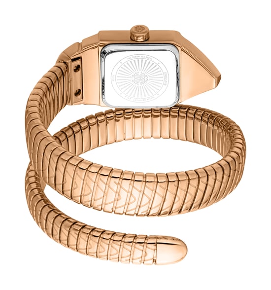 Roberto Cavalli Women Stainless Steel Rose Gold Color Watch
