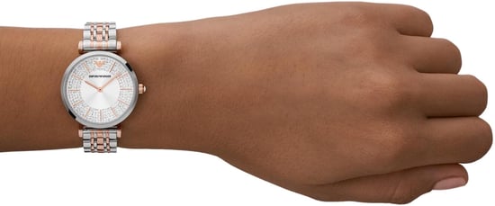 Emporio Armani Gianni T-bar Dames Horloge Multi AR11537 - Image 4