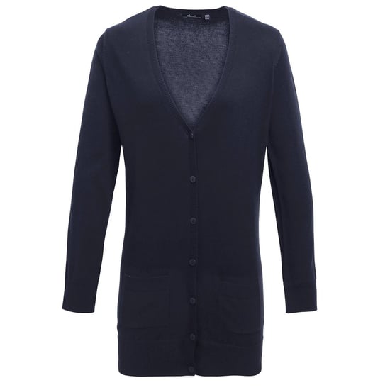 Premier Dames/Dames Longline V Hals Vest (Marine) - Image 1