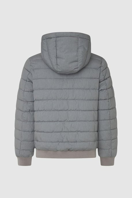 Pepe Jeans Tomek Padded Full Zip Hooded Jacket Grey