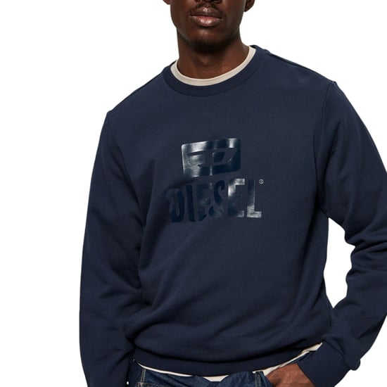 Diesel Monotone Marineblauwe Sweatshirt - Image 4