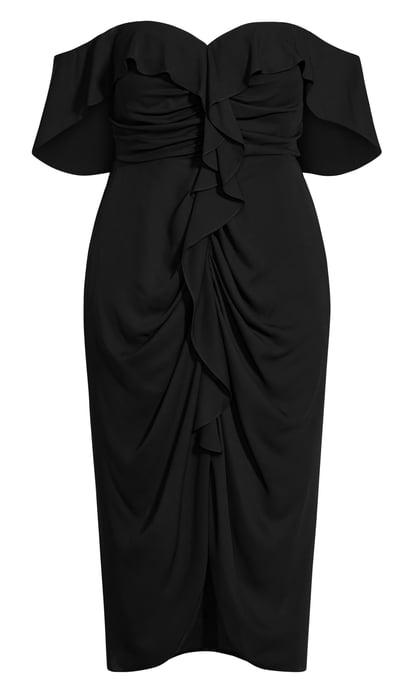 City Chic Womens Plus Size Va Va Voom Dress - Black