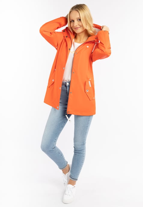 Schmuddelwedda Regenjas bridgeport Dames ORANJE ROOD-280 - Image 2