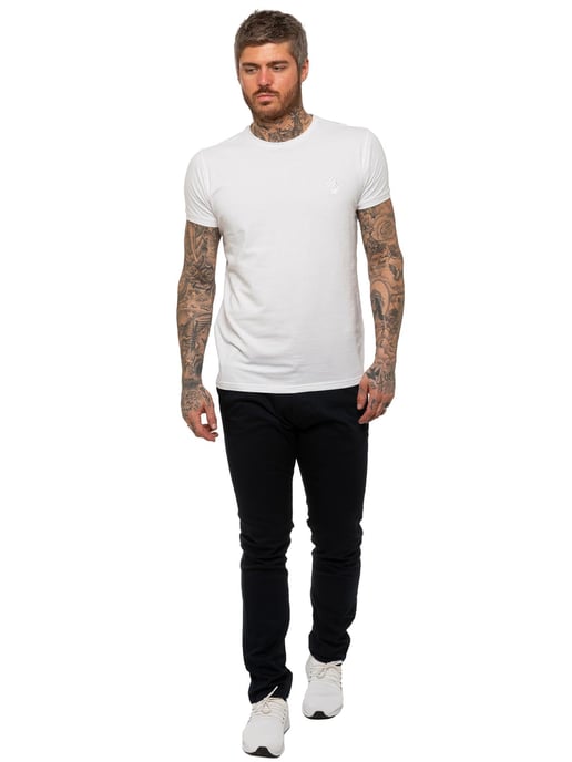 Enzo | Heren Slim Fit Stretch Chino Jeans - Marineblauw - Image 6