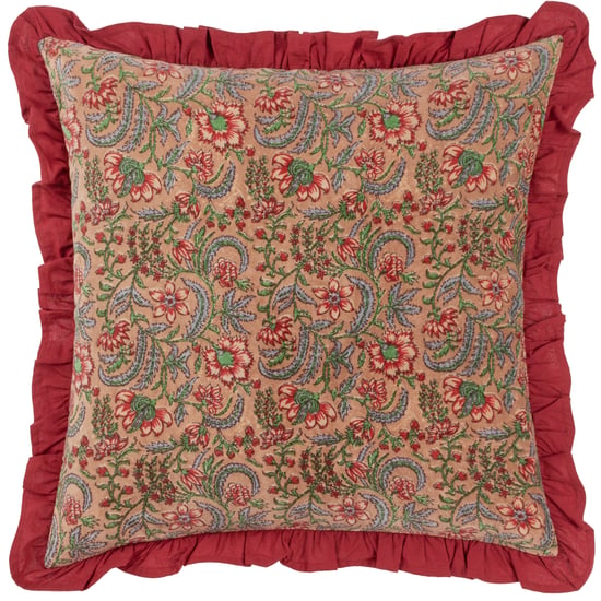 Paoletti Haven Bloemen Katoen Fluwelen Polyester Gevuld Kussen - Image 1