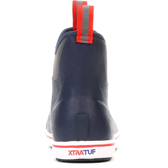Xtratuf Enkellaars Rubber Navy/Rode Wellington Laarzen - Image 2