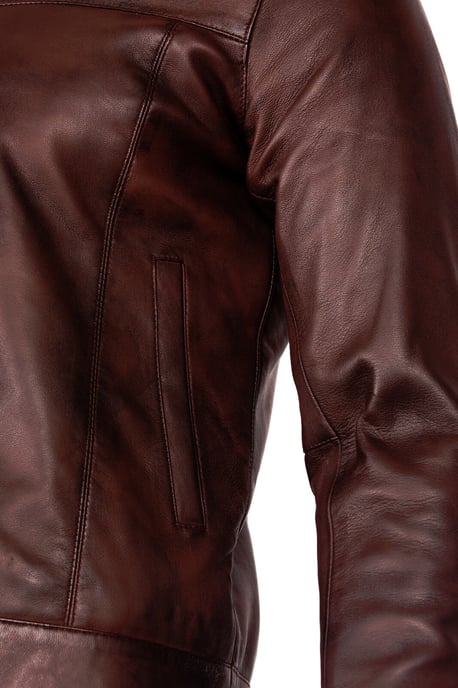 Retro biker jacket from Nappa leather