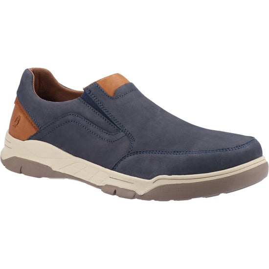 Hush Puppies Leren herenschoenen Fletcher (Marine/Tan) - Image 1