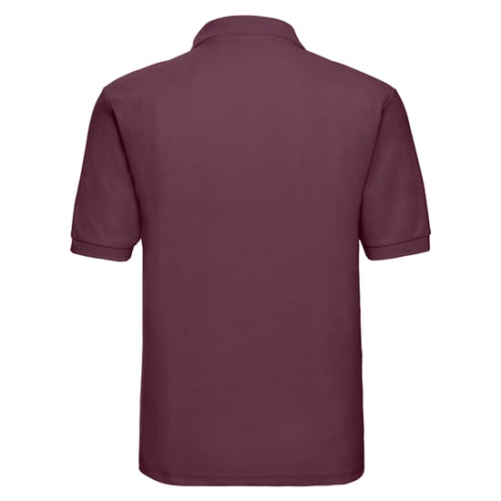 Russell Heren Klassiek Polycotton Poloshirt (Bourgondië) - Image 2