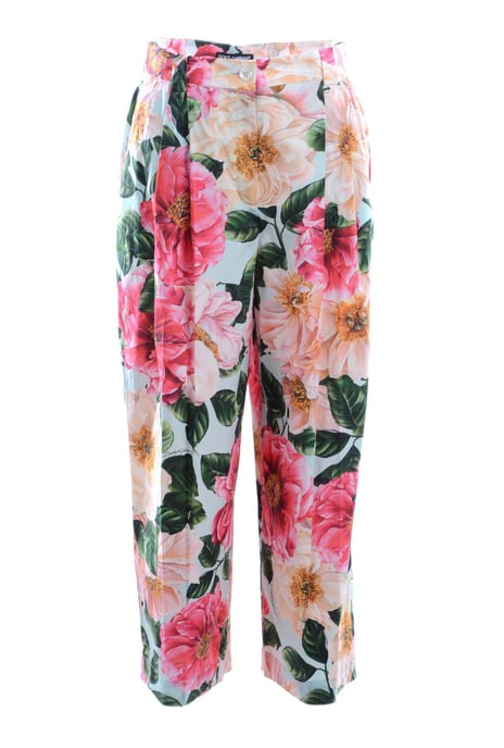 Dolce & Gabbana Women Flowers Trouser - Image 1