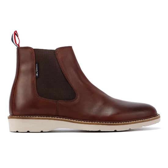 Ben Sherman Hampton Leren Herenlaarzen Bourgondië - Image 5