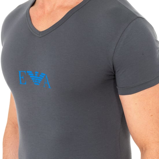 Men's short-sleeved V-neck t-shirt 110810-8P715