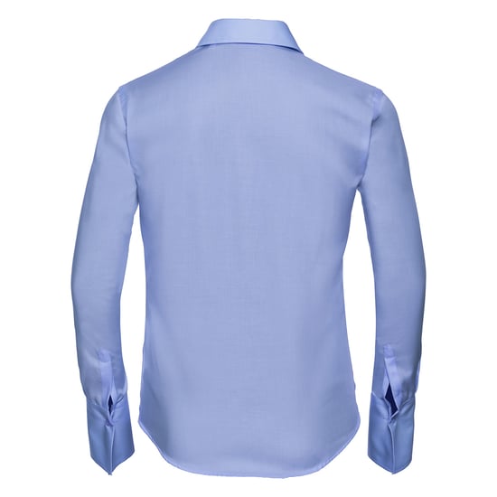 Russell Collection Dames/Dames Ultimate Shirt Met Lange Mouwen (Heldere lucht) - Image 2
