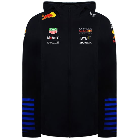 Red Bull Racing F1 Team 2024 Unisex Navy Rain Jacket - Image 1