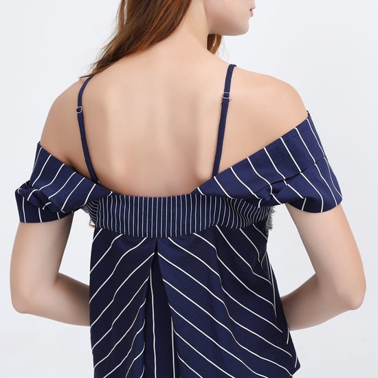 Off-shoulder streep top - Image 4