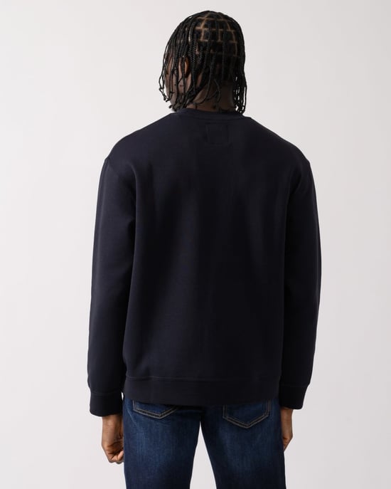 Armani Exchange Heren Geborduurde A|X Centrum Logo Crew Neck Sweatshirt - Image 4