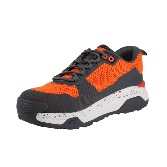 Regatta Mens Crossfort Safety Boots (Flame Orange/Gunmetal Grey)