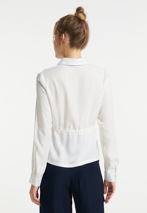 Dreimaster Blouse Dames wit - Image 4