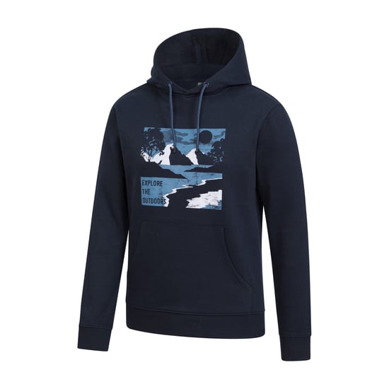 Mountain Warehouse Heren Verkennen van het buitenleven Hoodie (Marine) - Image 4