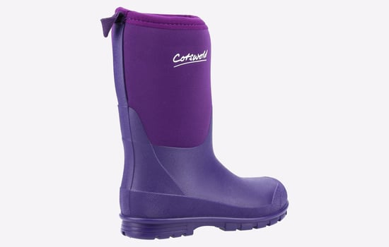 Cotswold Hilly Neoprene Tpr+neopreen Kinderen Paarse Regenlaarzen - Image 3