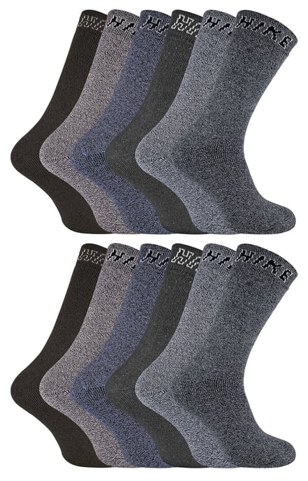 12 paar gewatteerde wandelschoenenokken voor heren - Pack 2 - Image 1
