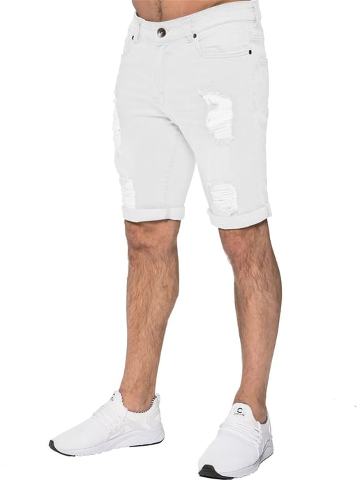 Heren Ripped Skinny Shorts - Image 1